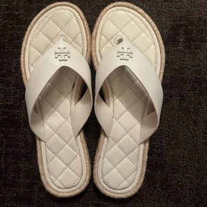 Tory Burch Espadrille Flip Flops
